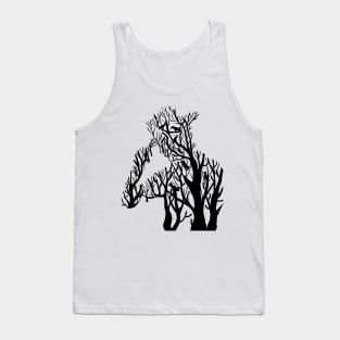 Man tree silhouette Tank Top